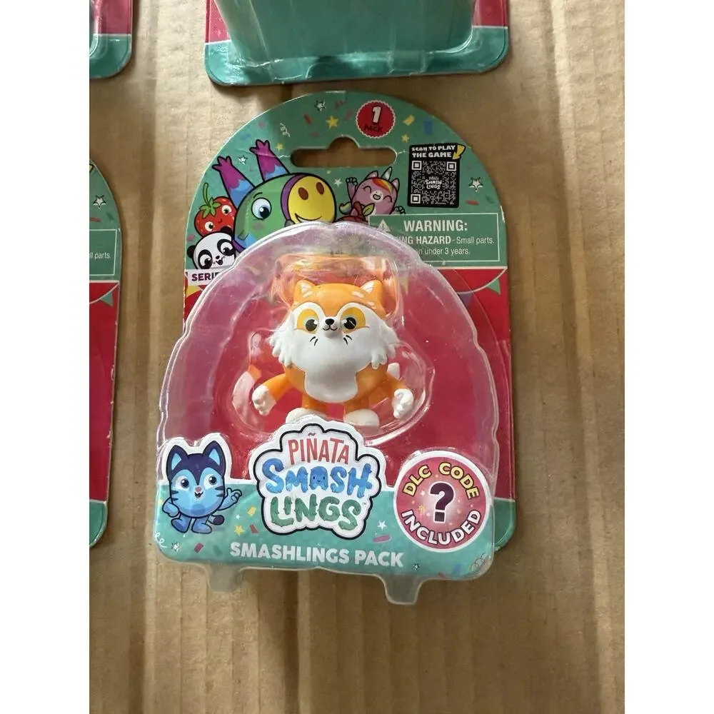 4 Pack Pinata SMASHLINGS FIGURES TOYS GIFTS KIDS Gamers Codes